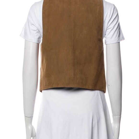Zadig & Voltaire Tan Suede Vest Size S - Picture 3 of 10